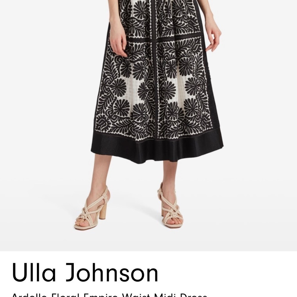 ULLA JOHNSON Ardelle Floral Empire Waist Midi Dress RN#105177 - Picture 5 of 10
